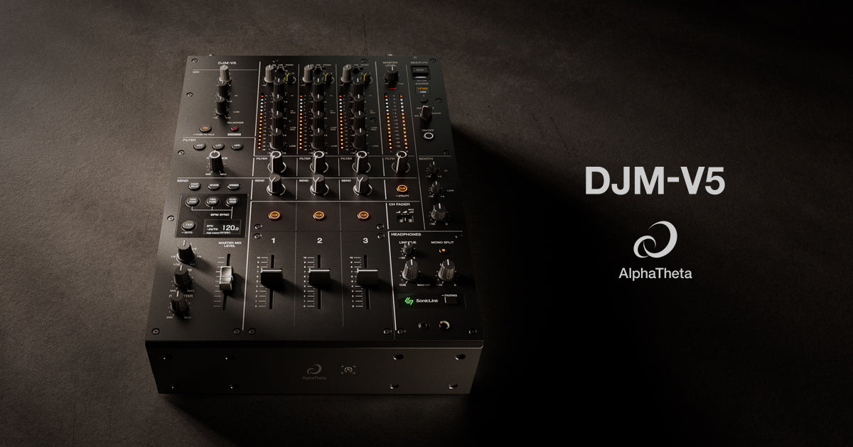 AlphaTheta DJM-V5 key visual