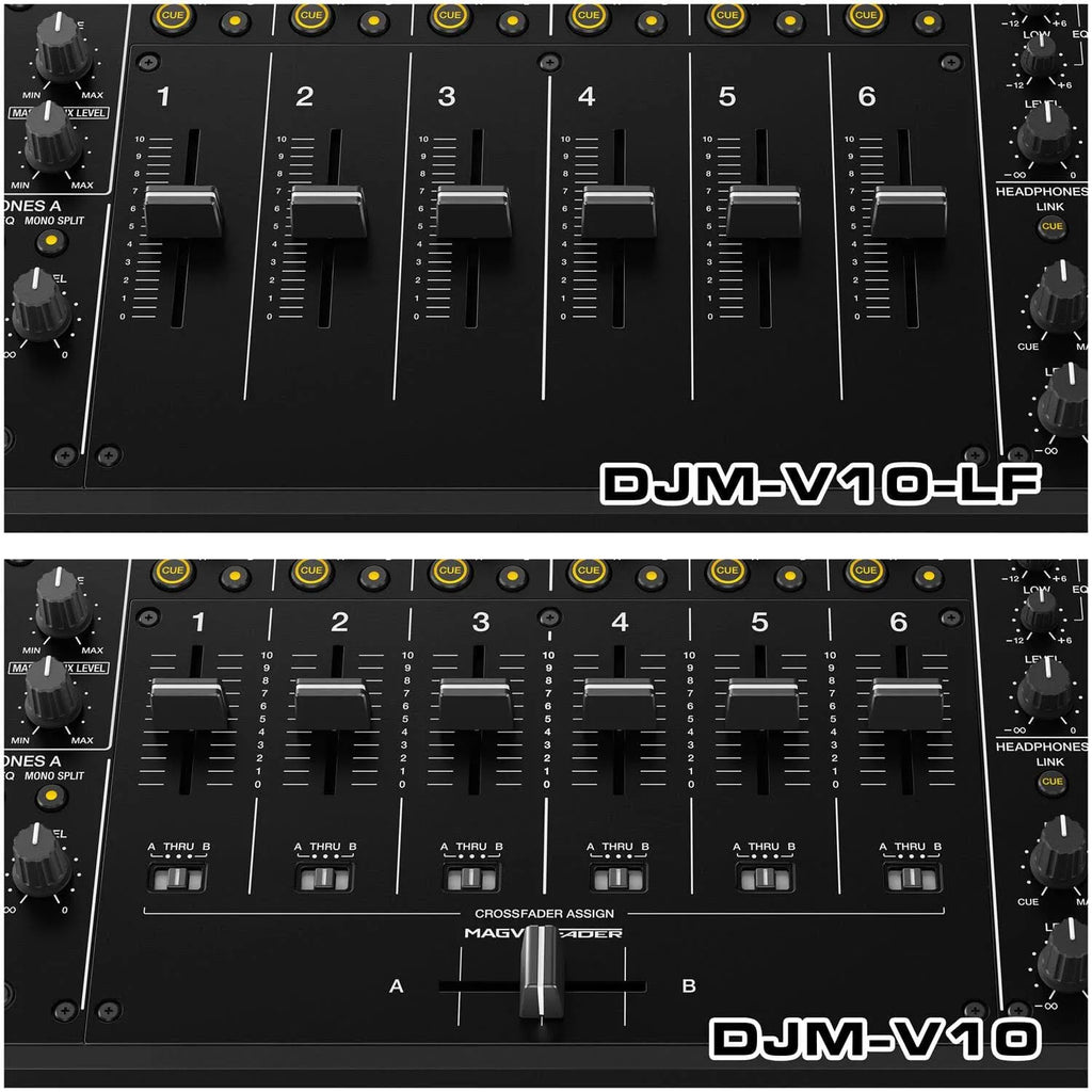 Pioneer DJ DJM-V10-LF, 6-Channel Professional DJ Mixer with Long Fader