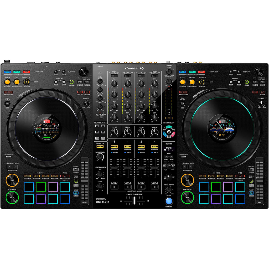 Pioneer DDJ-FLX10 4-Channel DJ Controller -Black