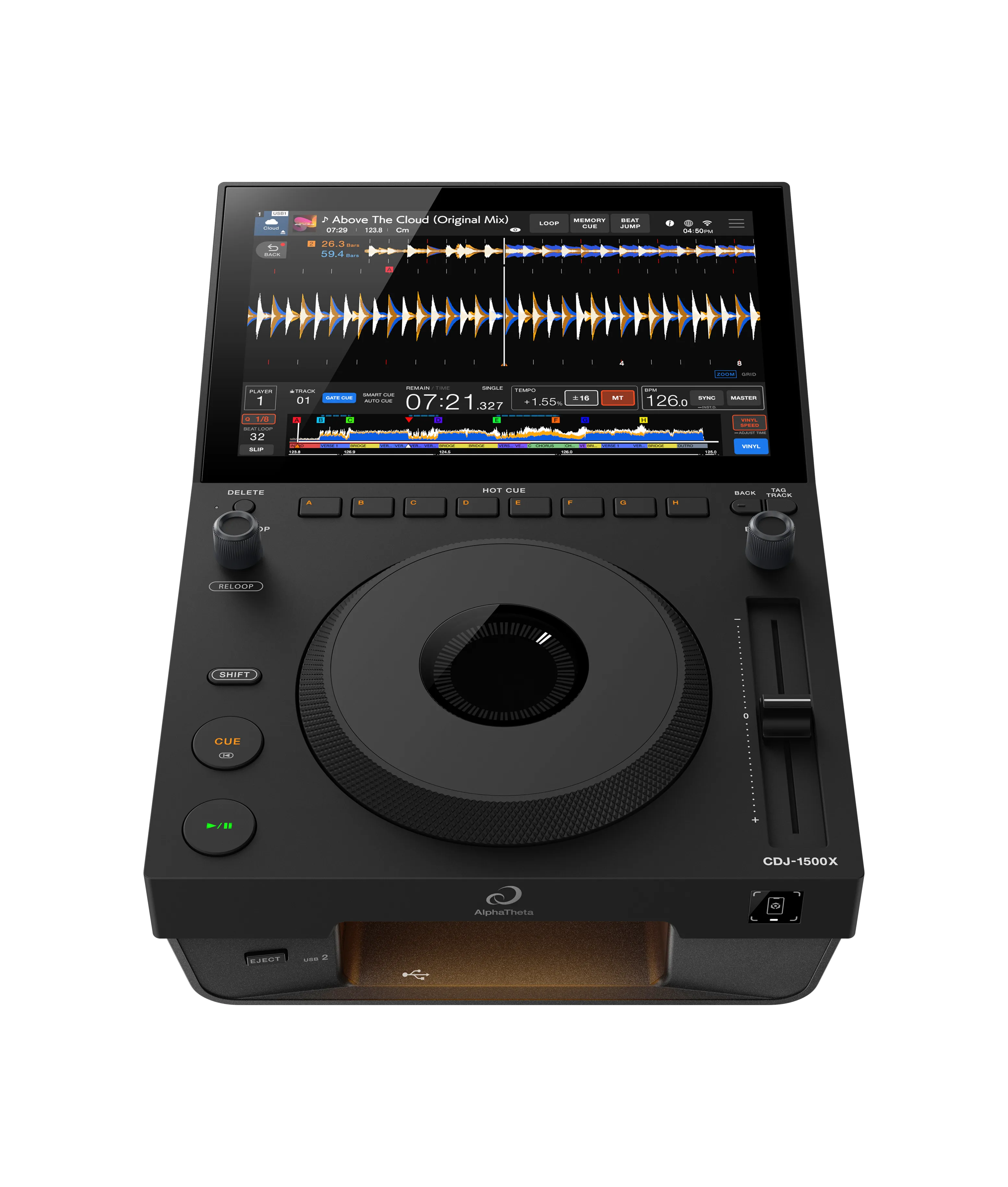 AlphaTheta CDJ-1500X front view