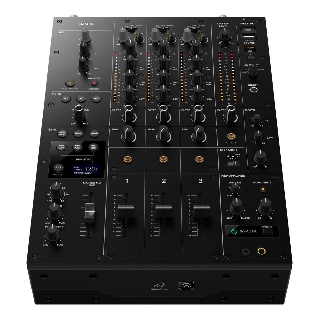 AlphaTheta DJM-V5 top view