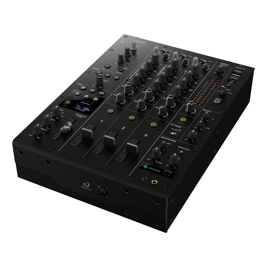 AlphaTheta DJM-V5 side view